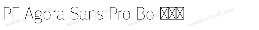 PF Agora Sans Pro Bo字体转换